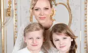 Princess Charlene Shares Rare Photo with Twins for Monaco Mother's Day