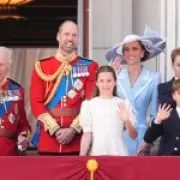 Princess Charlotte Mimics Kate at Trooping the Colour with George and Louis