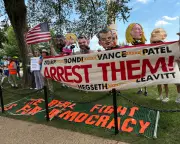 Protesters Rally Against Trump-Hosted UFC Event in Washington