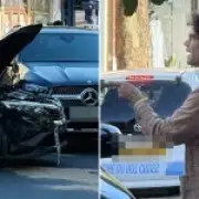 Richard Ayoade Involved in Car Crash After Speeding Renault Hits Woman in London