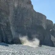 Rocks Collapse from Southerndown Cliffs During Dog Walk Shocks Couple