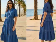 Roman's £33 Denim Dress 'Flattering for Older Women' Can Be Worn Anytime