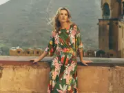 Save Nearly £40 on Ultra-Flattering Tropical Midi Dress with Hidden Pockets