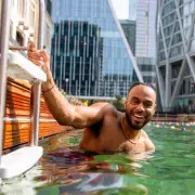 Sea Lanes Canary Wharf: London's New Floating Pool Offers Unique Open Water Swim Experience