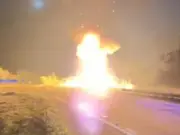 Seven-Lorry Pile-Up Explosion in Australia Leaves One Missing