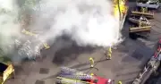 Shocking Fight Breaks Out Between Two Firefighters During Belfast Riots
