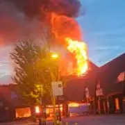 Shopping Centre Roof Collapses After Fire in Leicestershire