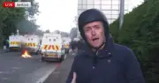 Sky News Reporter Ambushed Live in Belfast Riot, Segment Cut
