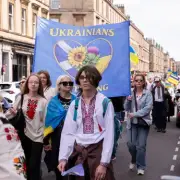 Stirling Ukrainians join Glasgow parade celebrating unity and gratitude