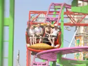 Sunny Day at The Hoppings on Newcastle's Town Moor Draws Crowds