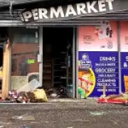 Supermarket targeted in 2024 riots damaged again in Belfast unrest