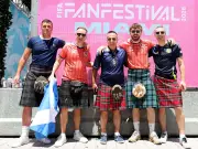 Tartan Army Welcomes Kilted Robot 'Robot the Bruce' in Miami