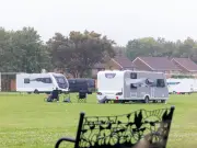 Travellers Defy Eviction Notice at Bridgend Sports Pitches Amid Abuse Claims
