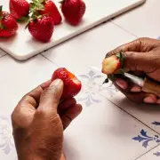 Turn Strawberry Tops into Delicious Syrup with This Easy Trick