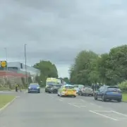 Two injured in collision near Newcastle Lidl supermarket