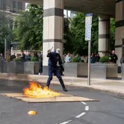 UK's largest anti-terror drill Operation Firebird staged in Canary Wharf
