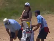 US Open Teen Miles Russell Gives Dad Unforgettable Father's Day Caddie Moment