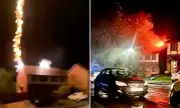 Woman Films Lightning Strike That Destroys Neighbour's Home in Wales