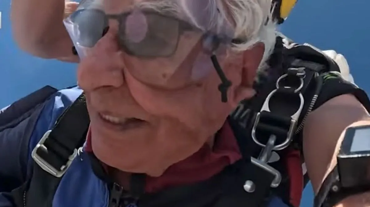 100-Year-Old WWII Veteran Skydives, Drives, and Reveals His Secret to Long Life