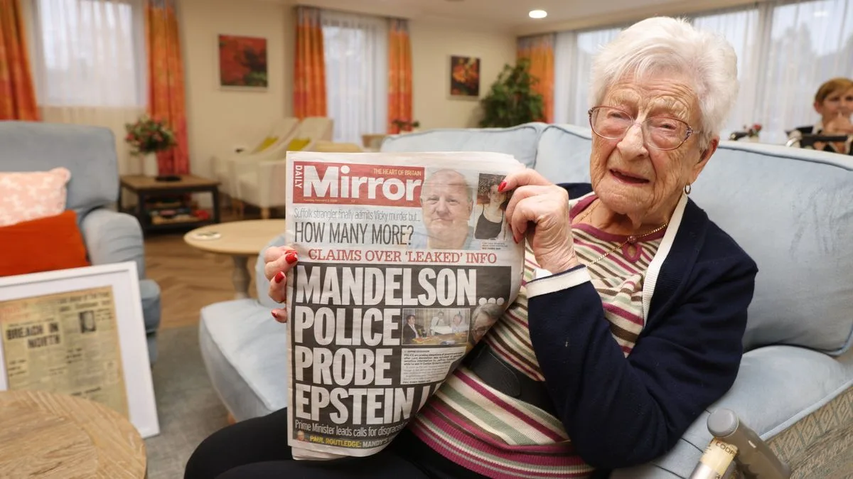 103-Year-Old Great-Gran Reveals Secrets to Long Life: Daily Mirror and a Glass of Wine
