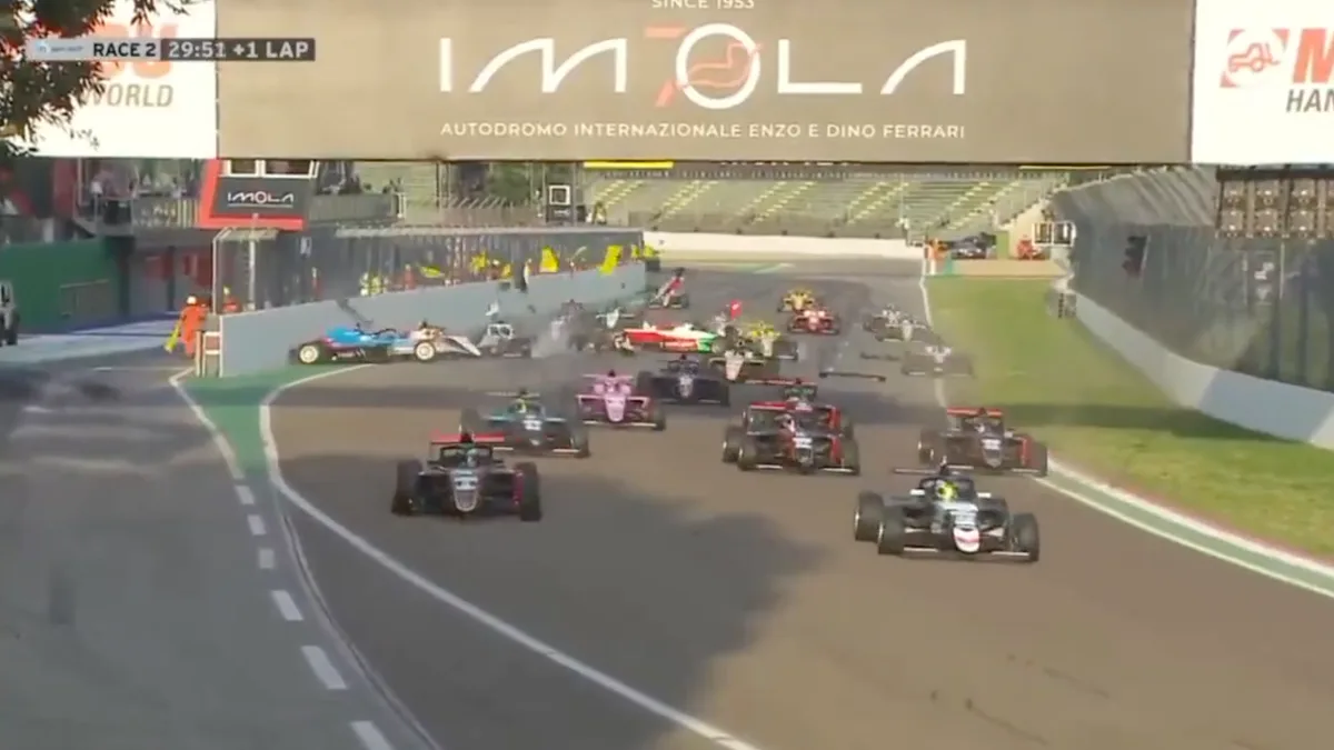 Formula 4 Race Abandoned After 17 Seconds as 15 Cars Involved in Horror Pile-Up at Imola