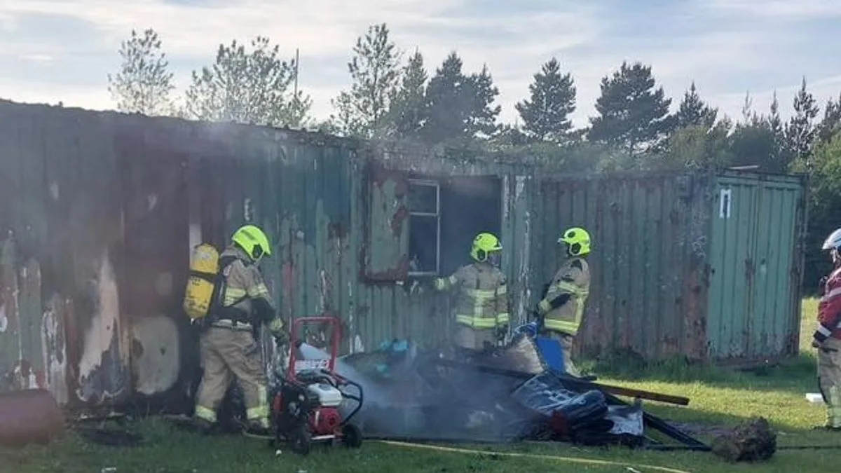 Brave Dads Rescue Boy From Burning Container At Rugby Club
