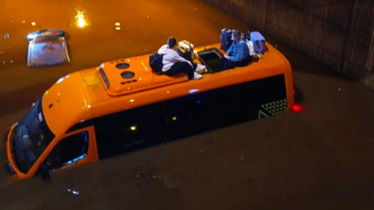 British Tourists Rescued From Flooded Minibus in Tenerife Storm