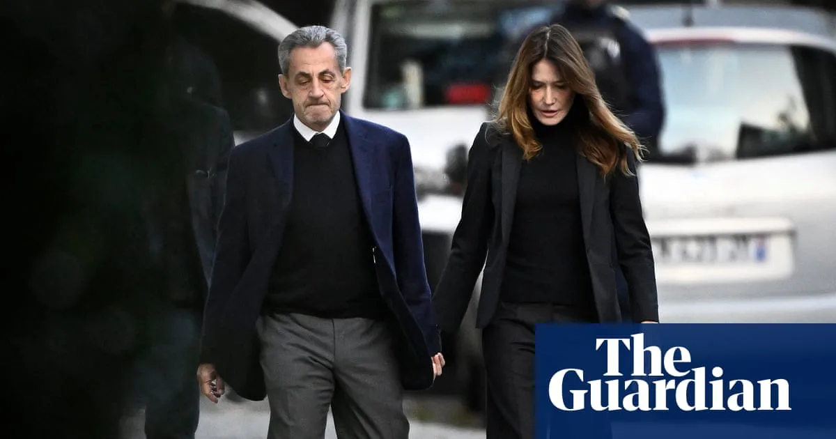 Nicolas Sarkozy enters prison to begin five-year sentence for criminal conspiracy