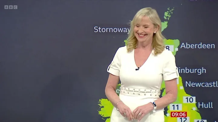 Carol Kirkwood presents final BBC weather forecast after 28 years