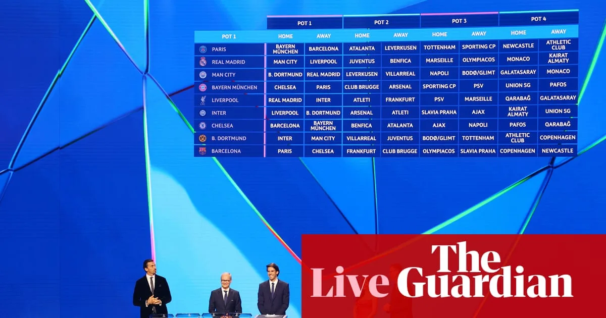 Champions League 2025/26 Group Stage Draw: Liverpool to Face Real Madrid, Arsenal Host Bayern