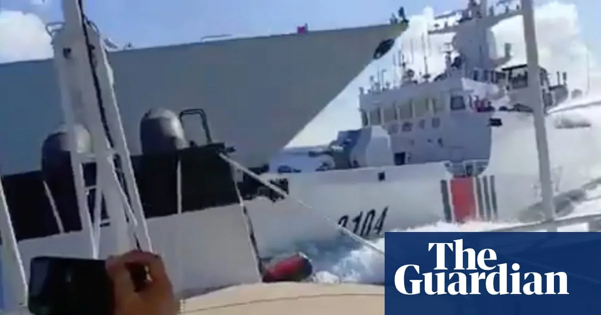 Chinese Warship Collides with Own Coastguard Vessel Near Scarborough Shoal