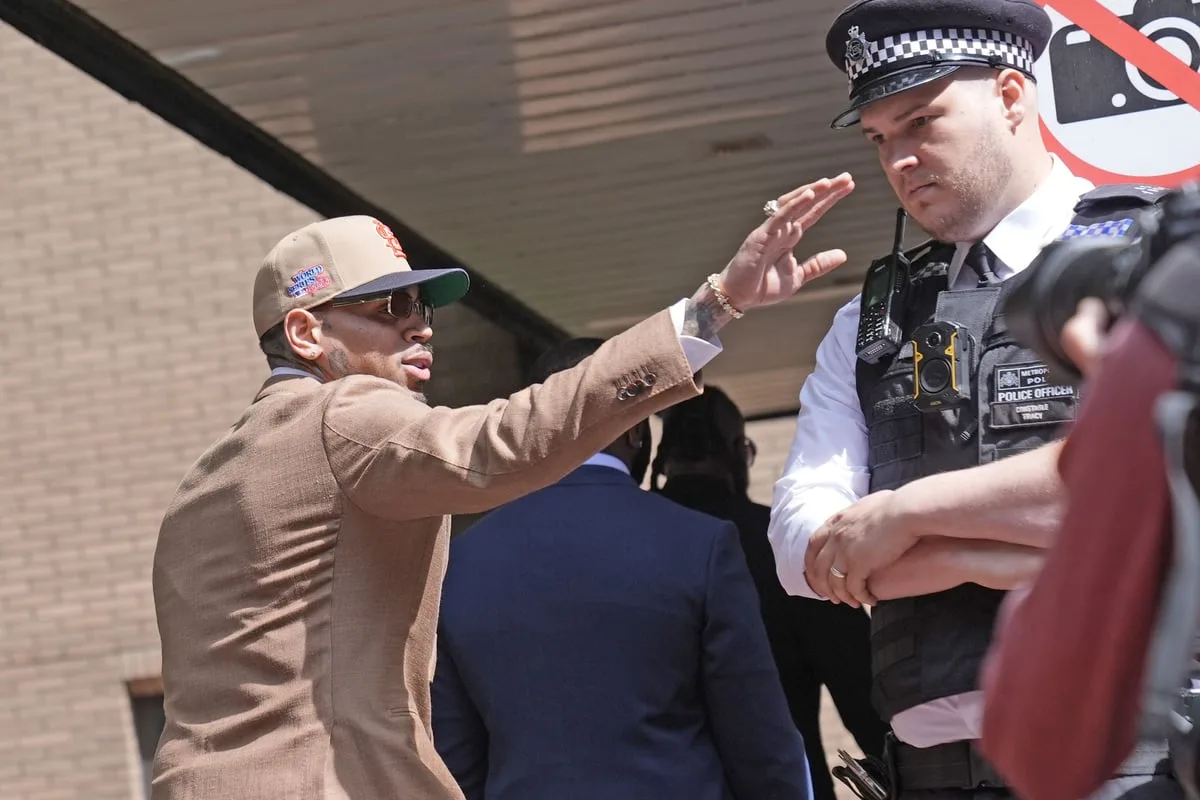 Chris Brown in London Court for Bottle Attack Case