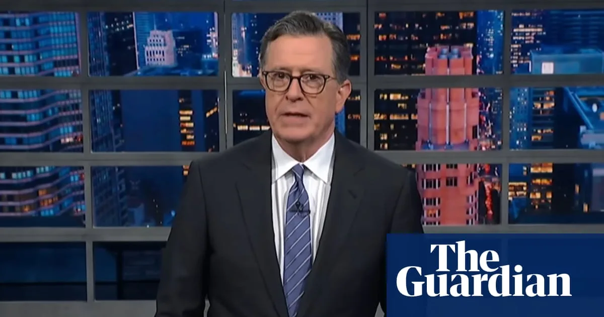Colbert Mocks Trump Over Epstein Flight Logs