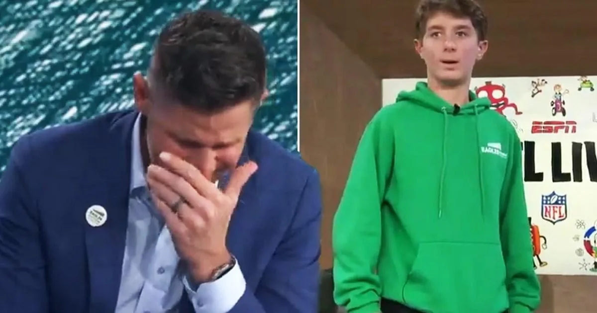ESPN presenter Dan Orlovsky in tears as autistic son Madden appears on NFL Live