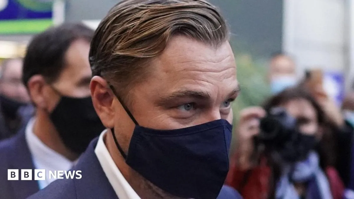 Leonardo DiCaprio Arrives at COP26 in Glasgow