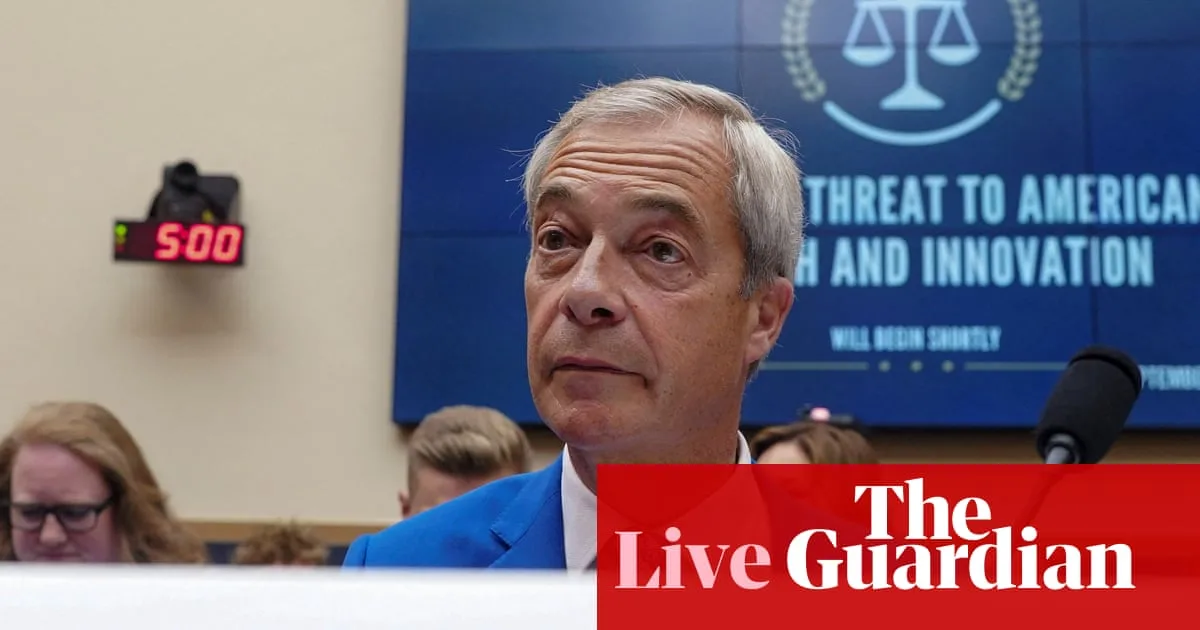 Farage Sparks Outrage With Rayner Deputy Pm Jibe