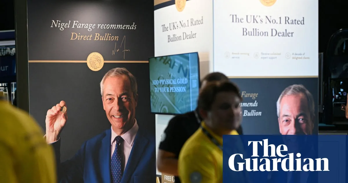 Farage criticised for £400,000 gold pension job