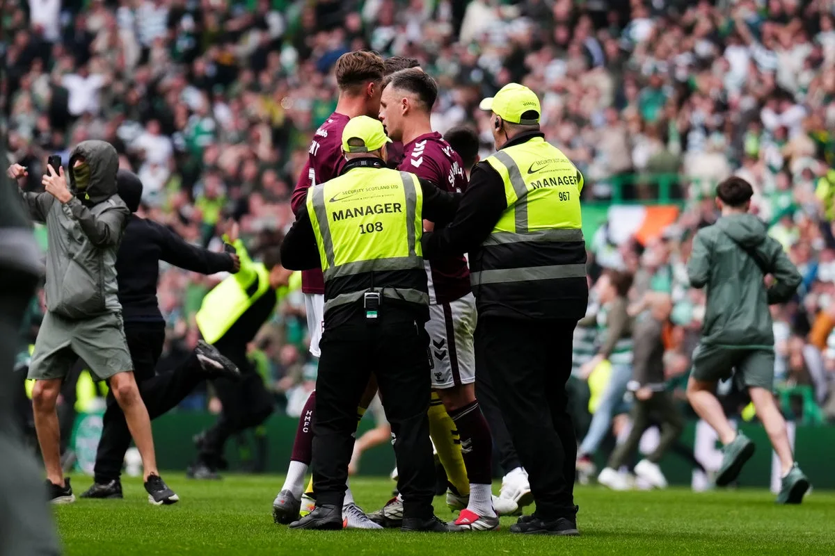 Hearts Question 'Premature Ending' of Title Decider After Celtic Pitch Invasion