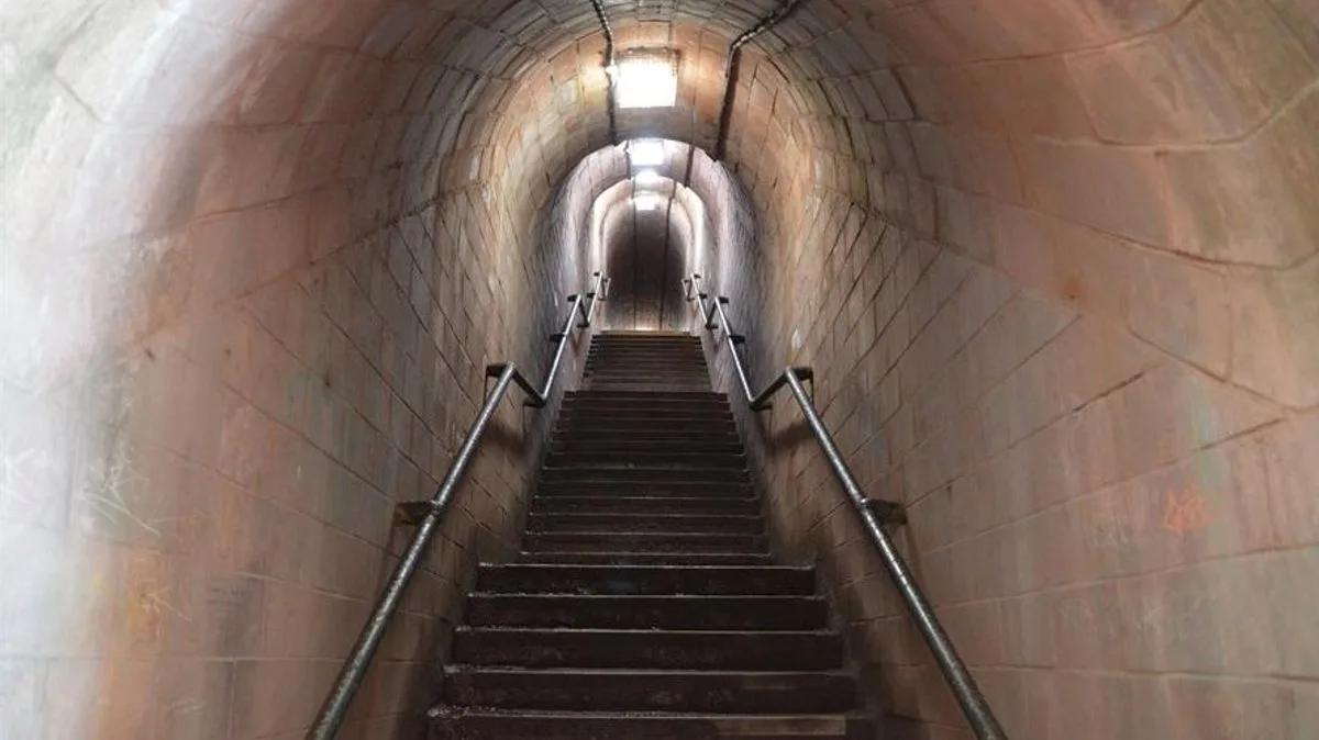Hidden Devon Beach Reached Through Narrow Tunnel