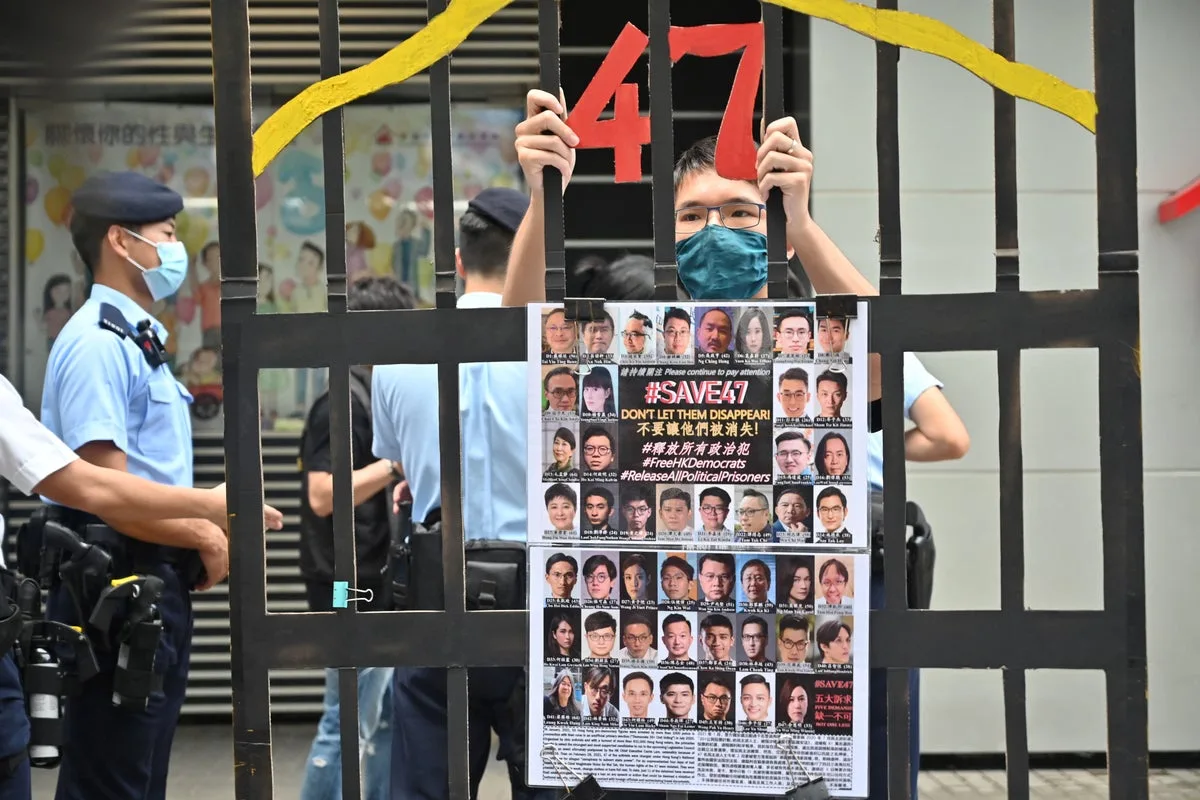 Hong Kong Court Rejects Appeals of 12 Activists in Security Case