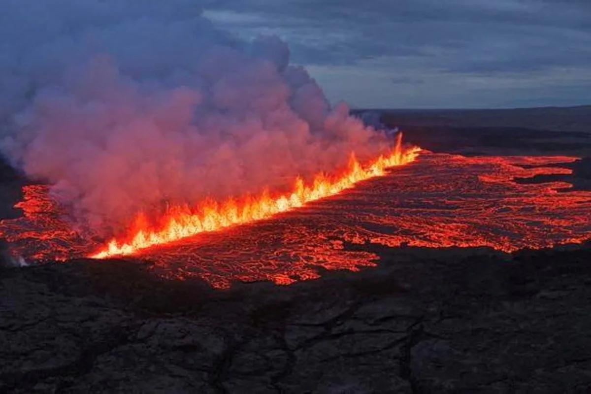 Iceland Volcano Erupts, Evacuations Underway as 2.4km Fissure Opens