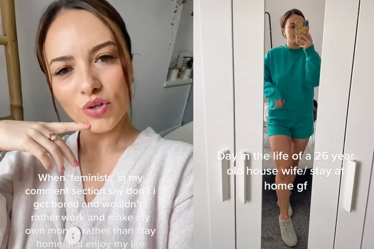 Stay-at-home girlfriend sparks debate over lifestyle choice