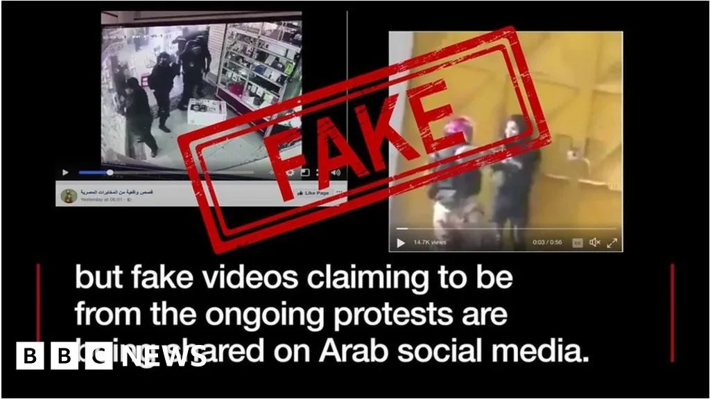 Fake Iran protest videos shared on Arab social media