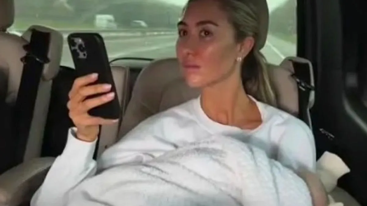Jamie Laing criticised for video of wife Sophie holding baby in car without seatbelt