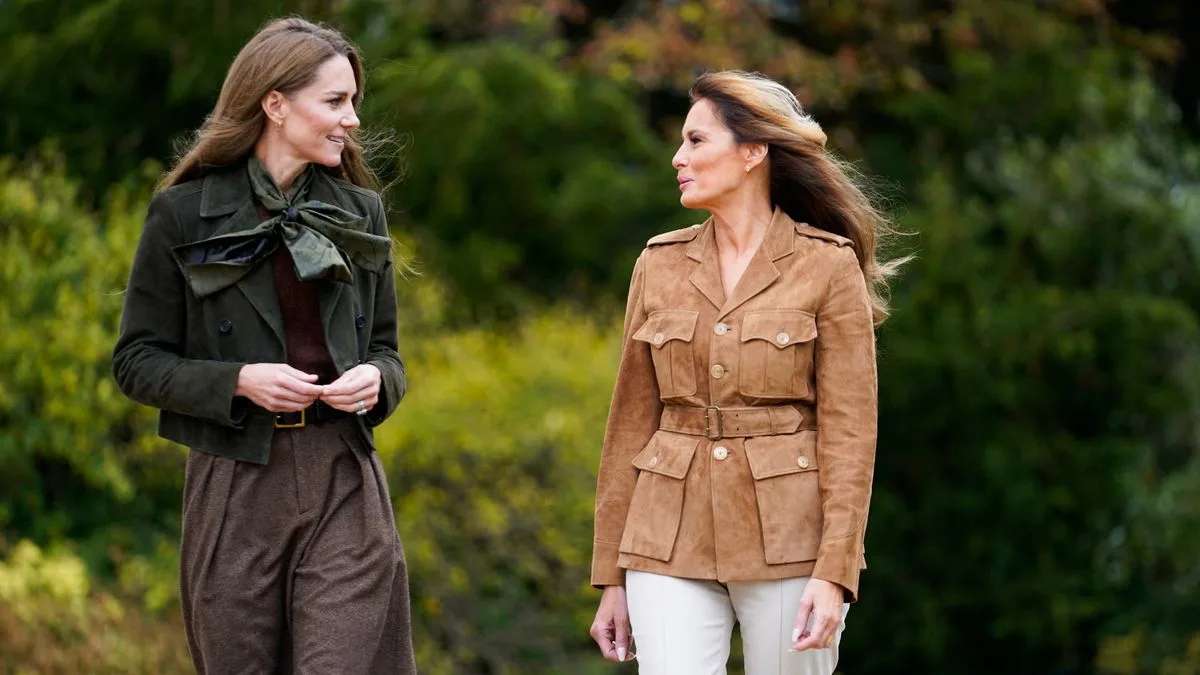 Kate and Melania Trump swap ball gowns for bug hotels at Scouts event