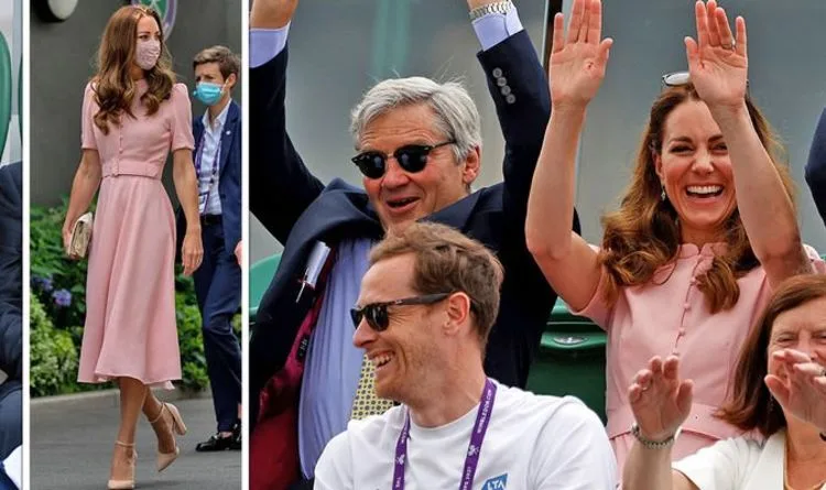 Kate Middleton Joins Mexican Wave at Wimbledon