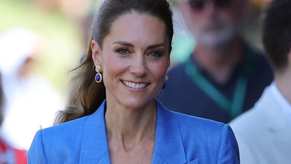 Princess Kate’s Wimbledon Heatwave Style: Linen Suit and Rare Updo