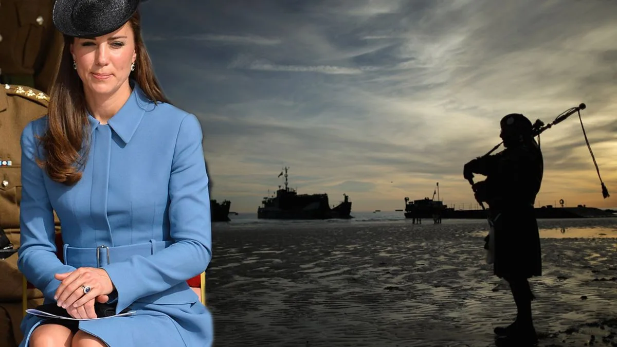 Kate Middleton's Sombre Tribute at D-Day Memorial Service