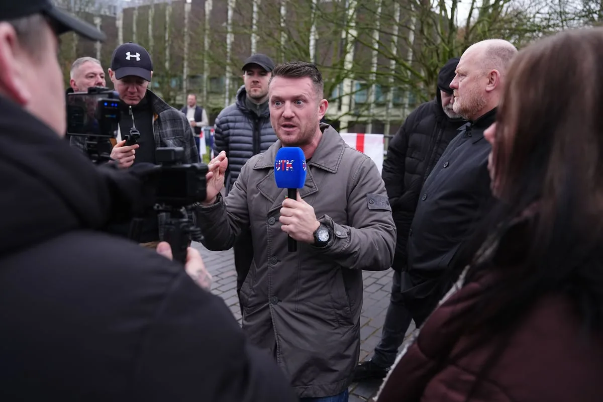 Labour urges Reform by-election candidate to reject Tommy Robinson’s backing