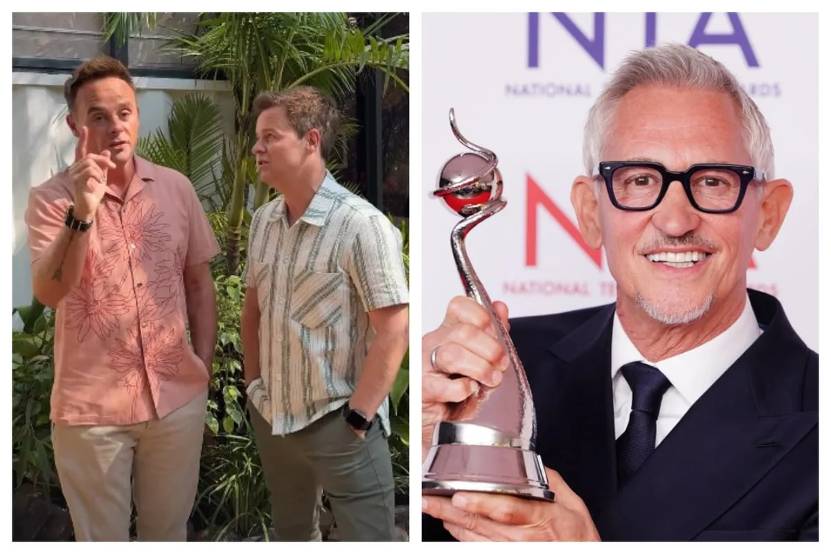 Ant and Dec Congratulate Gary Lineker After NTA Streak Ends